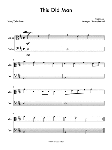 This Old Man (arr. Christopher Bell)
