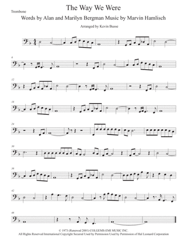 The Way We Were (arr. Kevin Busse)