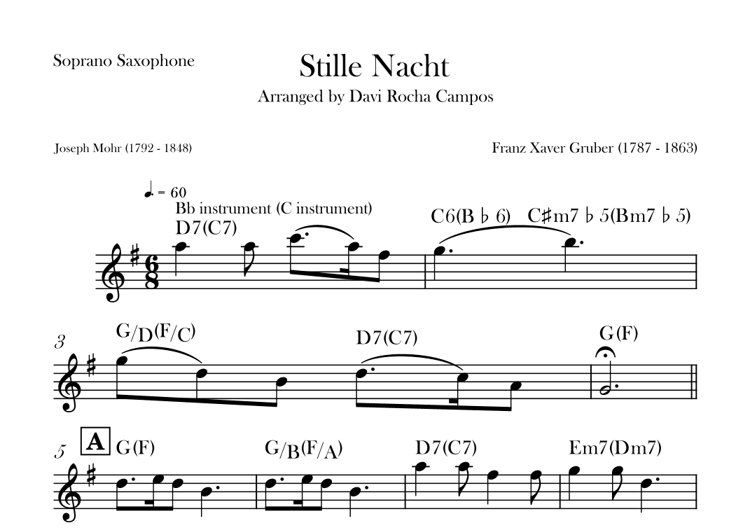 Stille Nacht (arr. Davi Rocha Campos)