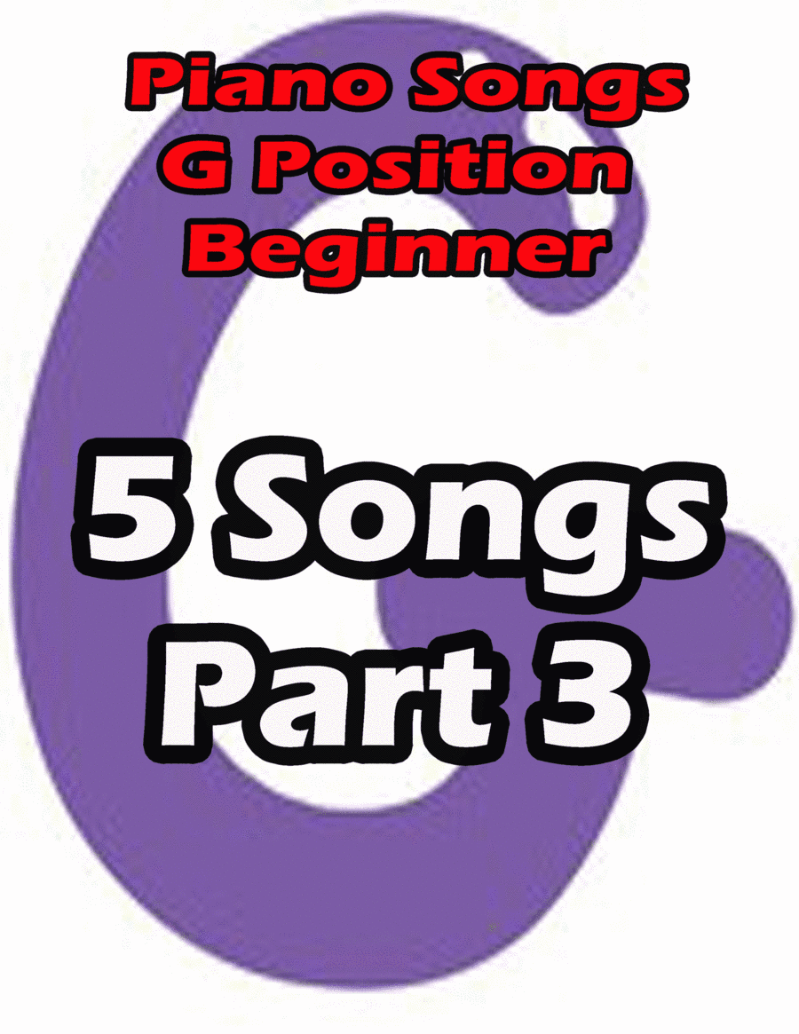 Piano songs in G position part 3