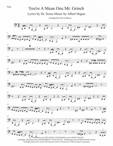 You're A Mean One, Mr. Grinch (arr. Kevin Busse)