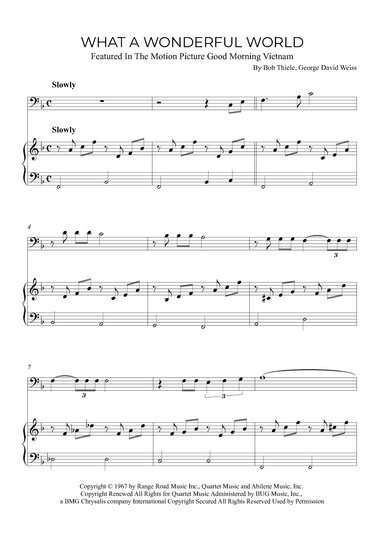 What A Wonderful World (arr. Alex Nunes Rodrigues)