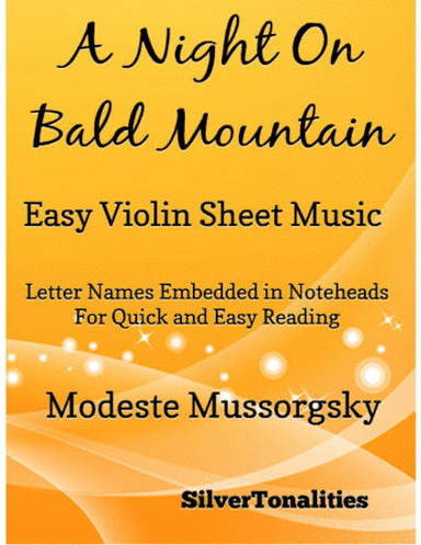 A Night on Bald Mountain Easy Violin Sheet Music (arr. Modeste Mussorgsky)