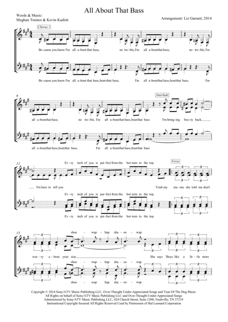 All About That Bass (arr. Liz Garnett)