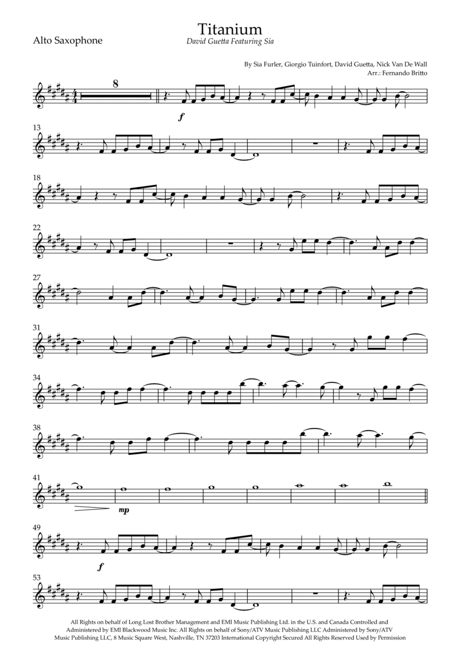 Titanium (arr. Fernando Britto)