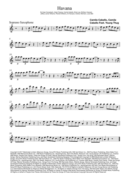 Havana (arr. Juan Arce)