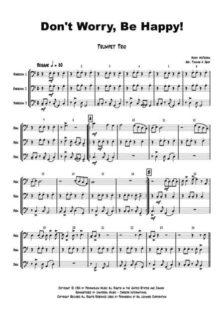 Don't Worry, Be Happy (arr. Thomas H. Graf)