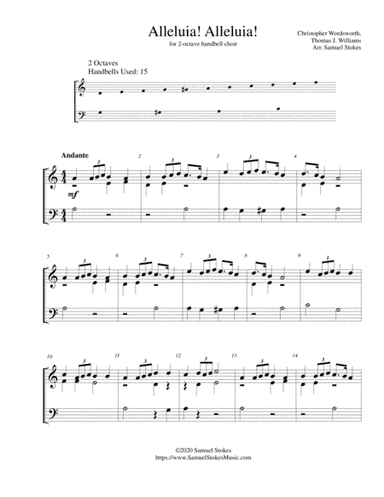 Alleluia! Alleluia! - for 2-octave handbell choir (arr. Samuel Stokes)