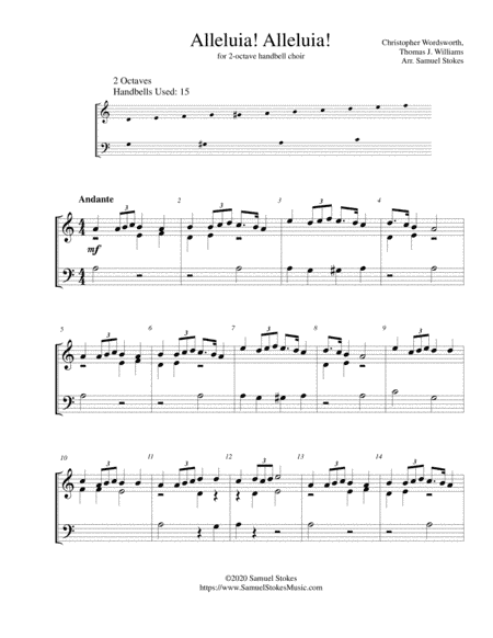 Alleluia! Alleluia! - for 2-octave handbell choir (arr. Samuel Stokes)