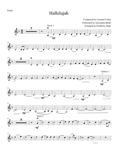 Hallelujah (arr. Kimberly Hope)