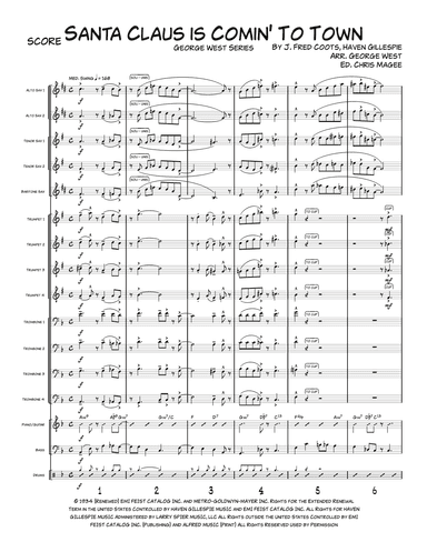 Santa Claus Is Comin' To Town (arr. George West; edited by CHRIS MAGEE)