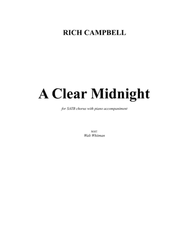 A Clear Midnight