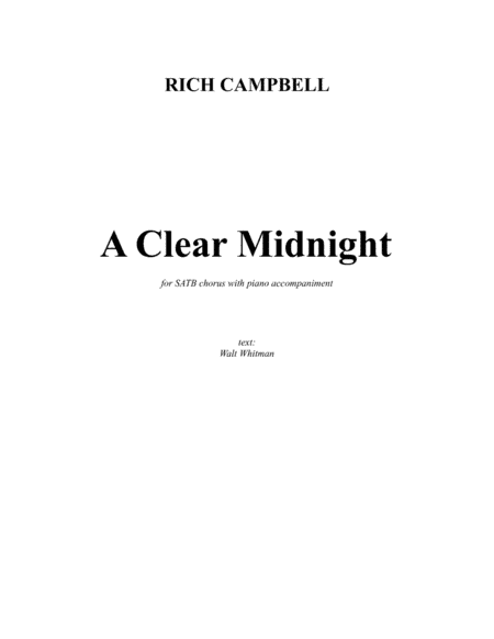 A Clear Midnight