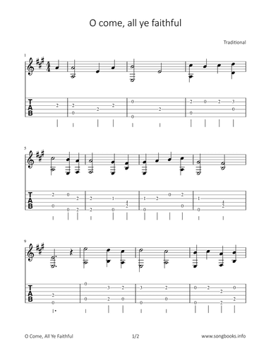 O come, all ye faithful (arr. Bettina Schipp)