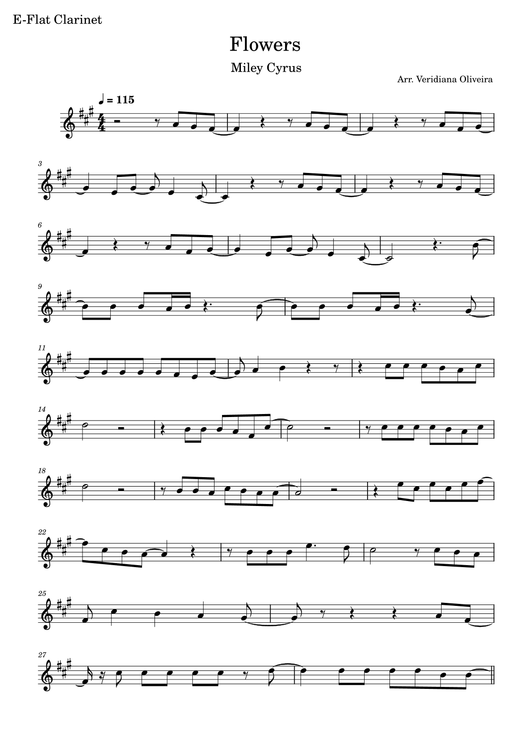 Flowers (arr. Veridiana Oliveira)