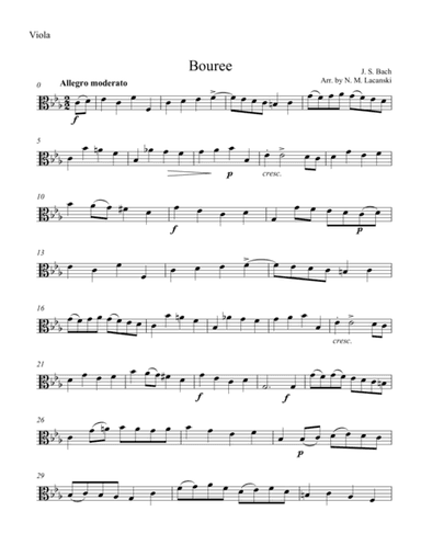Bouree (arr. Nick Lacanski)