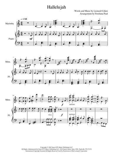 Hallelujah (arr. Swetlana Paul)