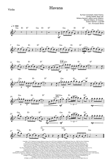 Havana (arr. Fernando Britto)