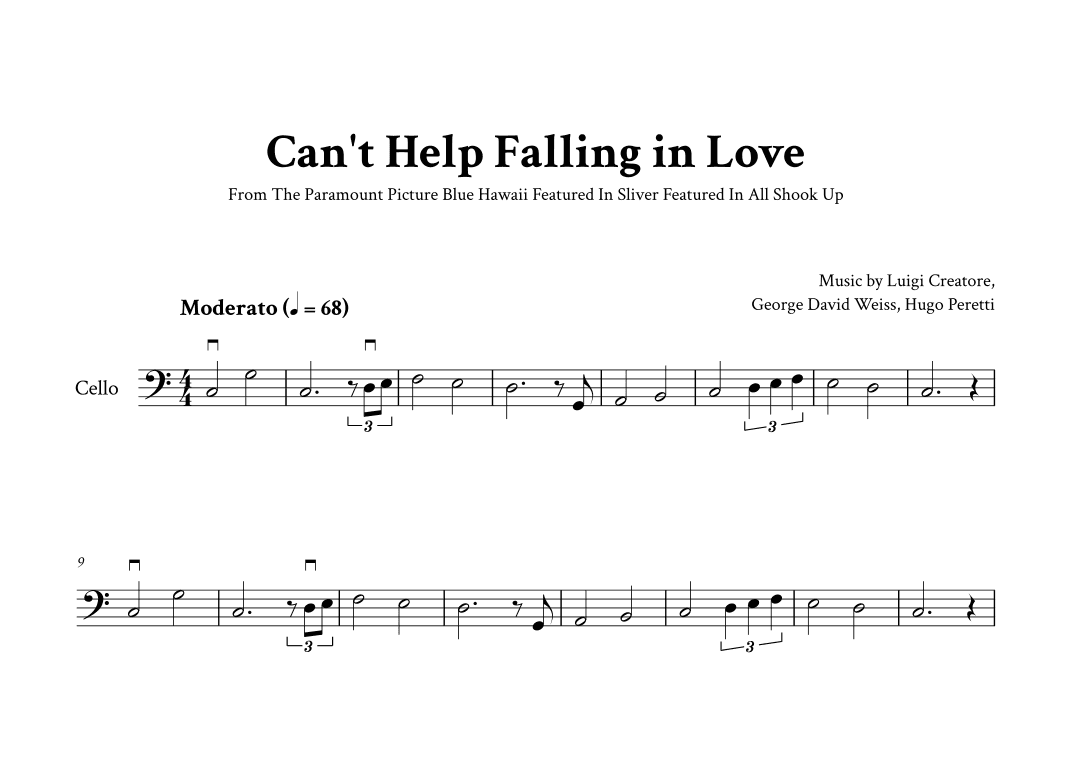 Can't Help Falling In Love (arr. Yuri Noronha)