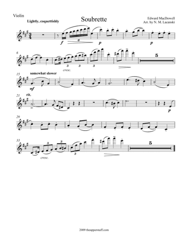 Soubrette (arr. Nick Lacanski)