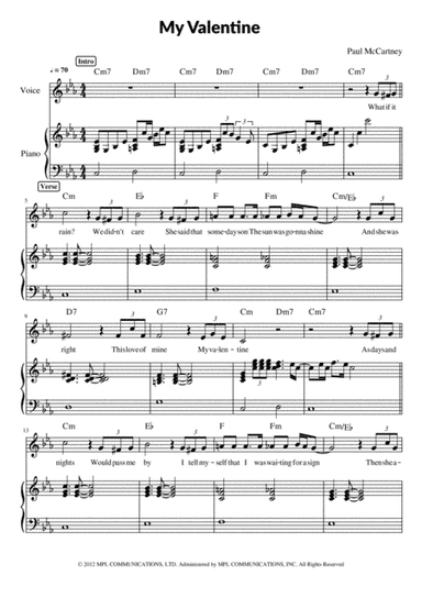 My Valentine (arr. Pave)