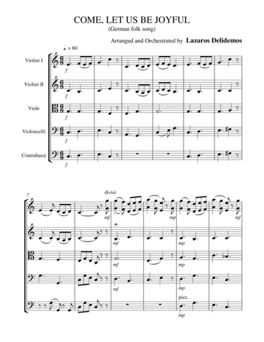 Come, Let Us Be Joyful (arr. Lazaros Delidemos)