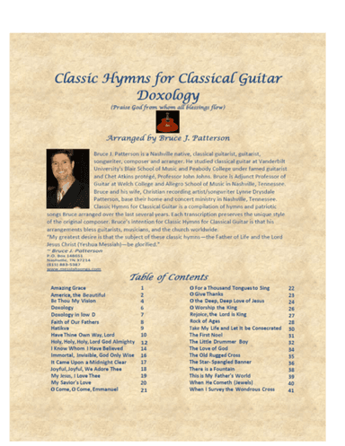 Doxology (in low D) (Praise God from whom all blessings flow) (arr. Bruce J. Patterson)