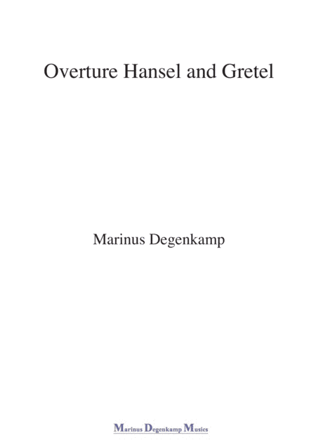 Overture Hansel and Gretel for wind band