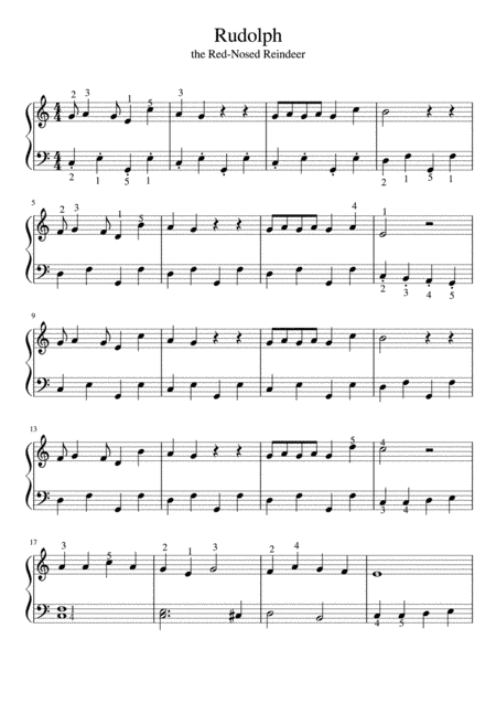 Rudolph The Red-nosed Reindeer (arr. F. Chiofalo)
