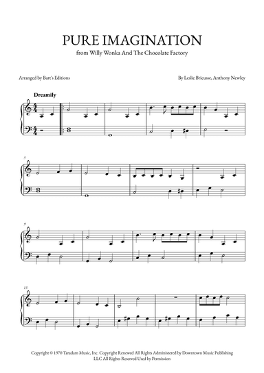 Pure Imagination (arr. Bart's Editions)