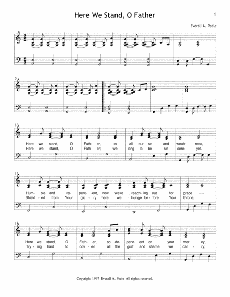 Here We Stand, O Father