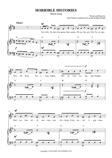 Horrible Histories Theme (arr. SCMusic)