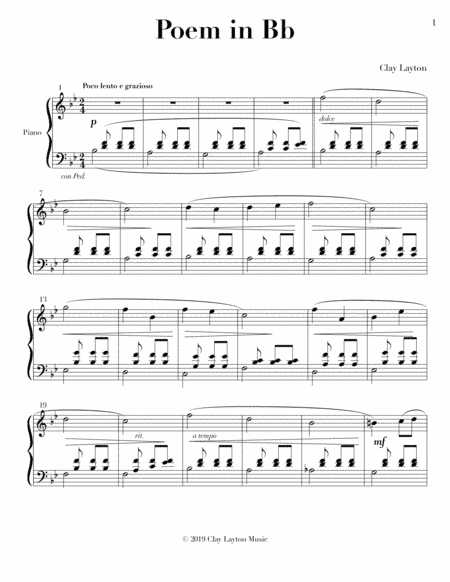 Poem in Bb