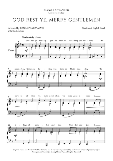 God Rest Ye Merry Gentlemen (arr. Danilo "Daca" Alves)