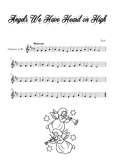 Angels We Have Heard on High (for Clarinet) (arr. Cadenza Editions)
