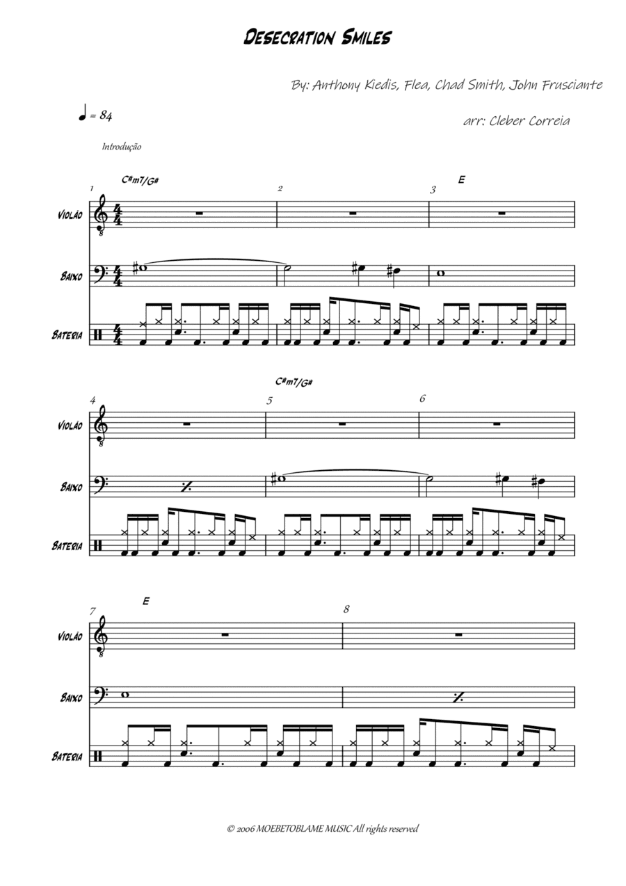 Desecration Smile (arr. Cleber Domingues)