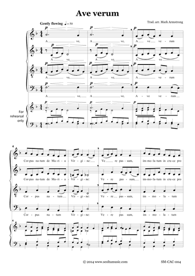 Ave Verum (arr. Mark Armstrong)