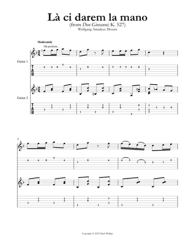 Là ci darem la mano (arr. Mark Phillips)