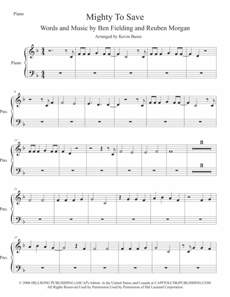 Mighty To Save (arr. Kevin Busse)