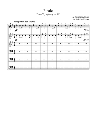 Finale from Dvorak 8th Symphony (arr. Robert Hendrickson)