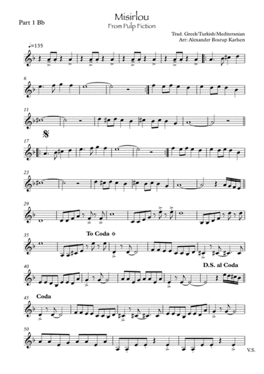 Misirlou - from Pulp Fiction (arr. Alexander Bosrup Karlsen)