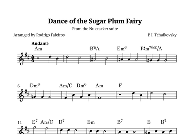 Sugar Plum Fairy theme (arr. Rodrigo Faleiros)