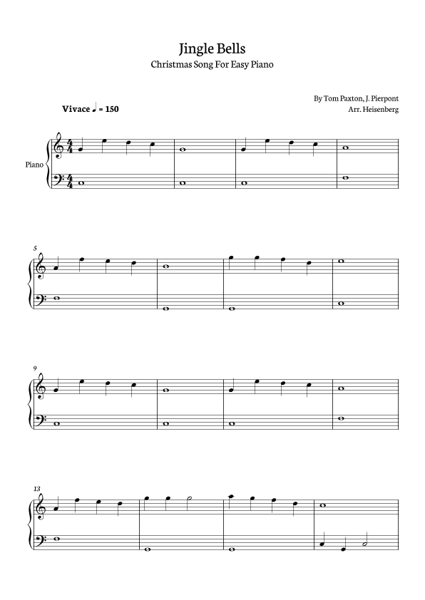 Jingle Bells (arr. Heisenberg)