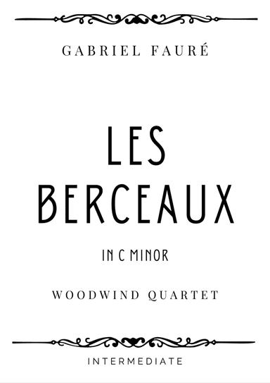 Fauré - Les Berceaux in C Minor - Intermediate (arr. Piacere Music Sheets)