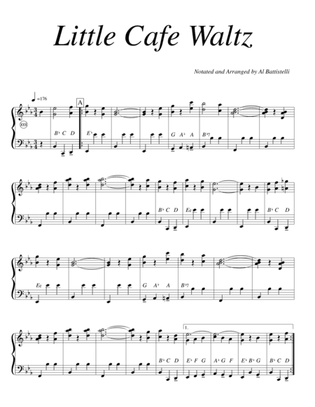 The Little Cafe Waltz (arr. Al Battistelli)