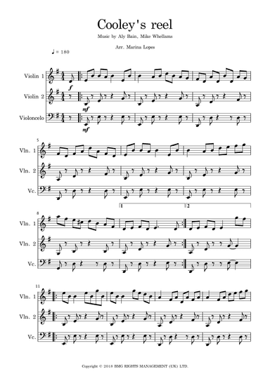 Cooley's Reel (arr. Marina Lopes)