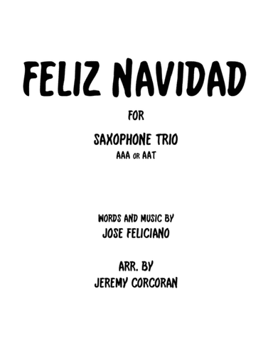 Feliz Navidad (arr. Jeremy Corcoran)