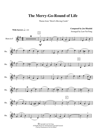 Merry-go-round Of Life (arr. Lam Yat Fung)