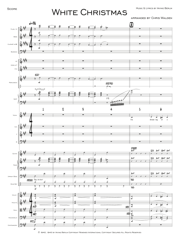 White Christmas (arr. Chris Walden)