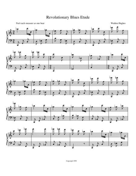 Revolutionary Blues Etude